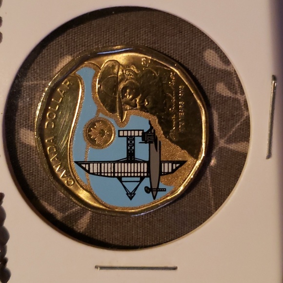 2022 canadian coloured limited edition loonie - Picture 3 of 3